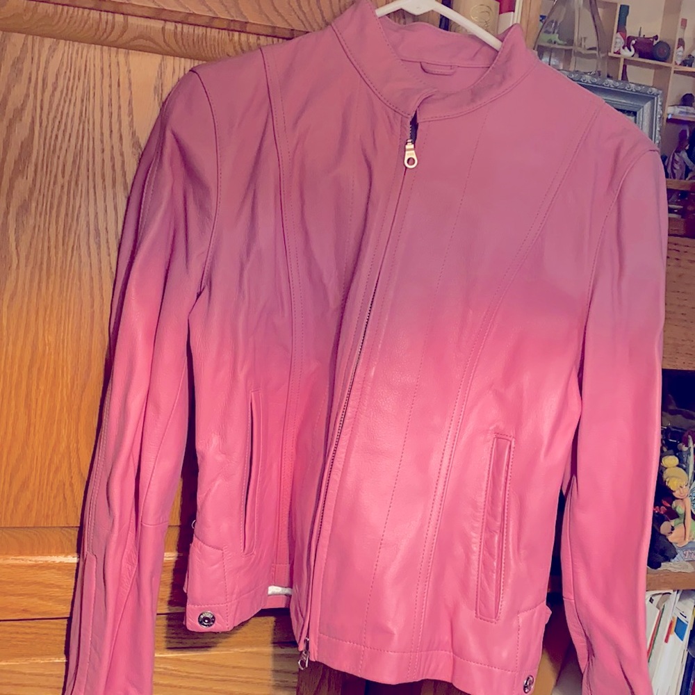 Wilson’s Leather Maxima Pink Leather Riding Jacket